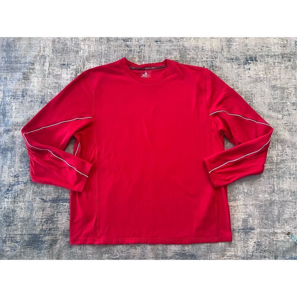 Under Armour Red White Loose Fit Sweatshirt Men's 2XL